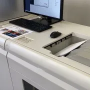 A digital printing press used for commercial production