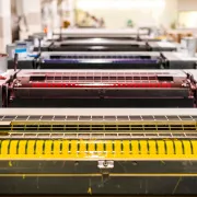 The ink towers of an Offset printing press
