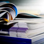 Different Book Binding Types placed in a stack