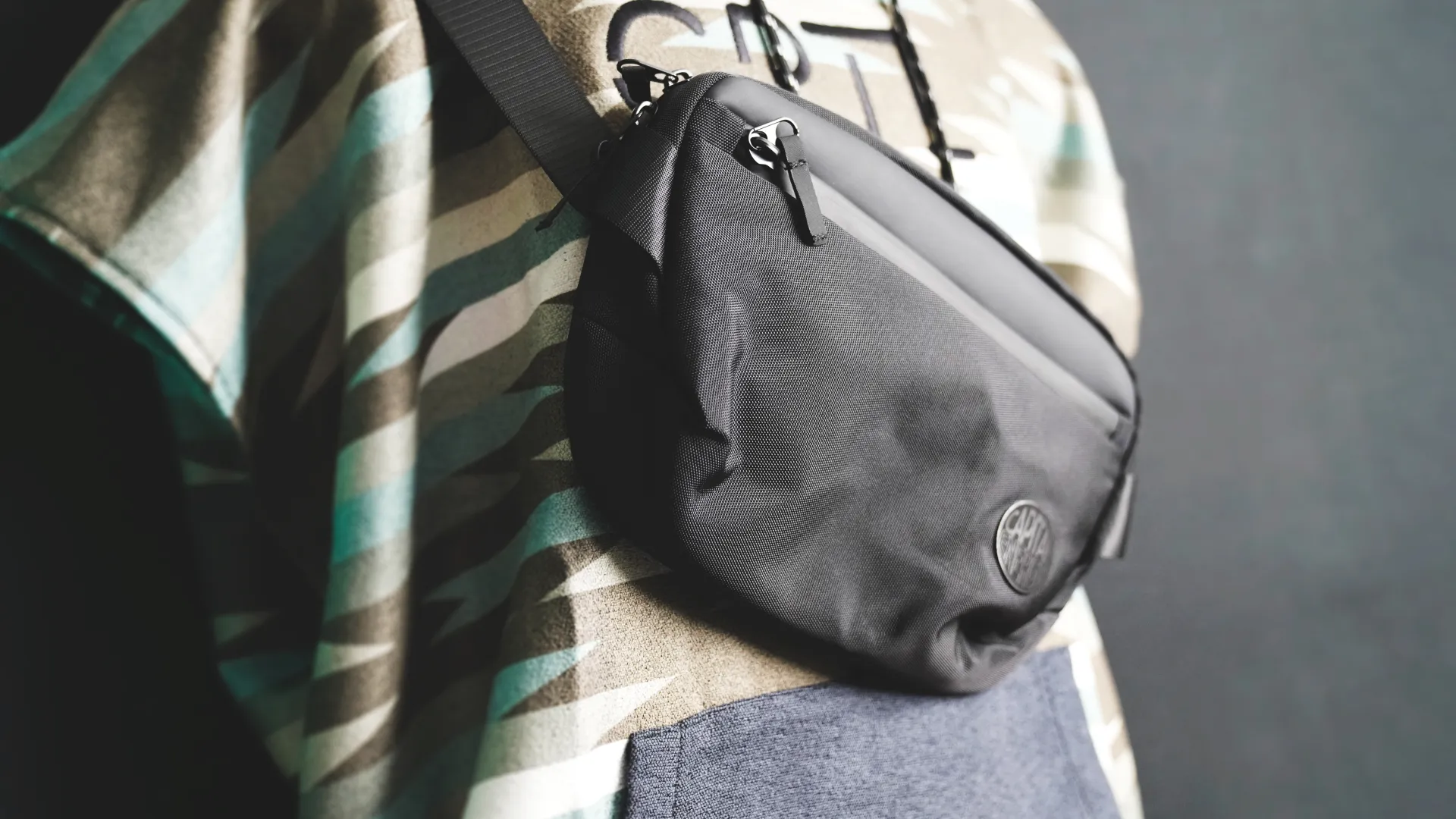 a person wearing a backpack
