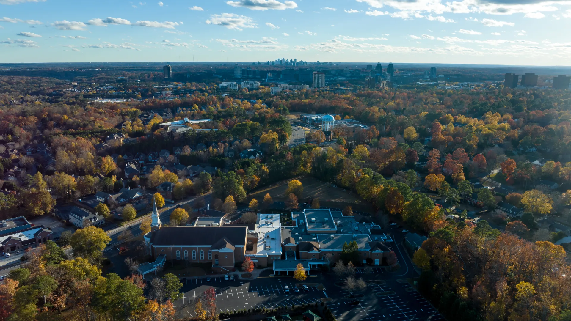 aerial view of a city