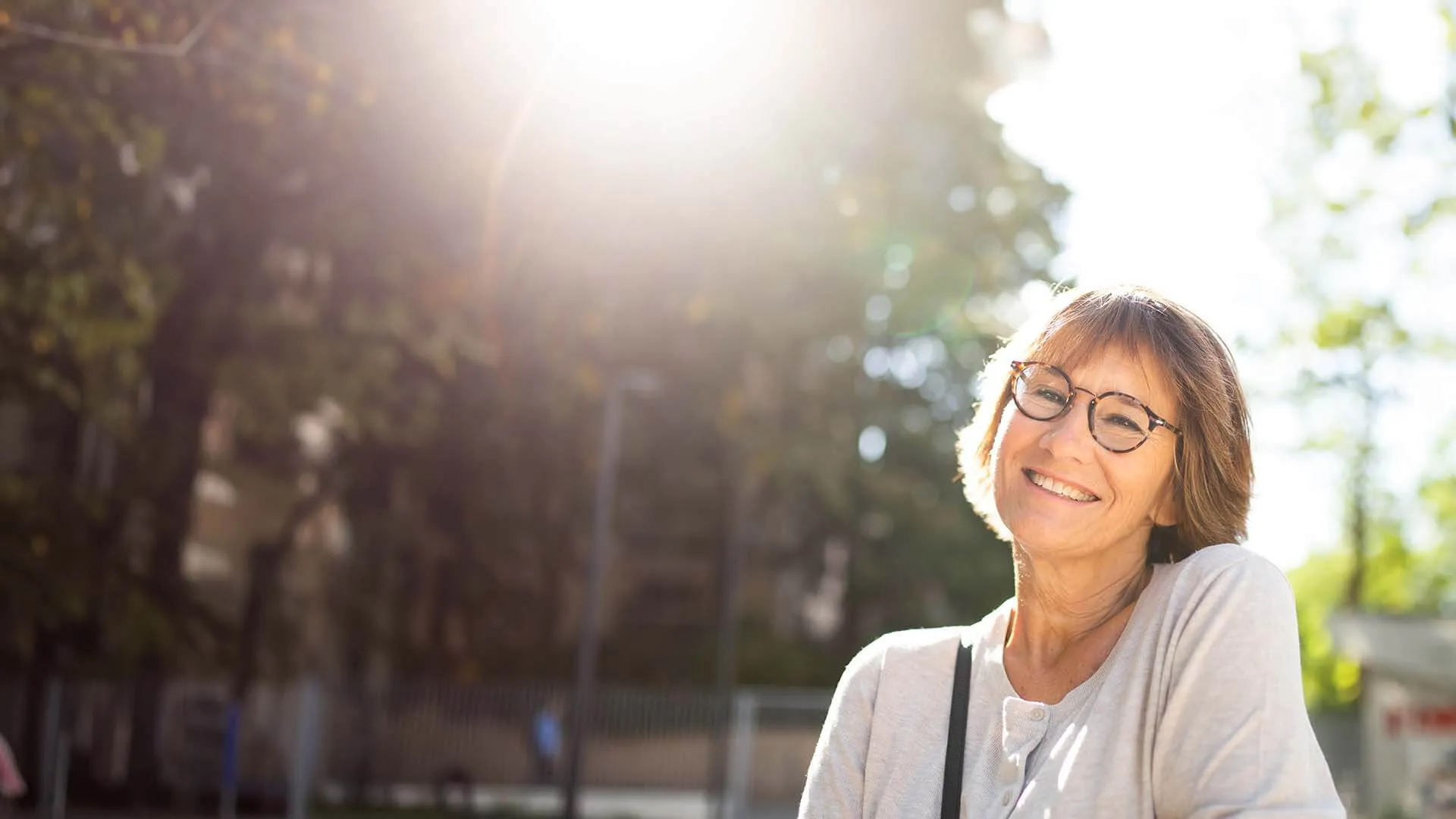 a person wearing glasses