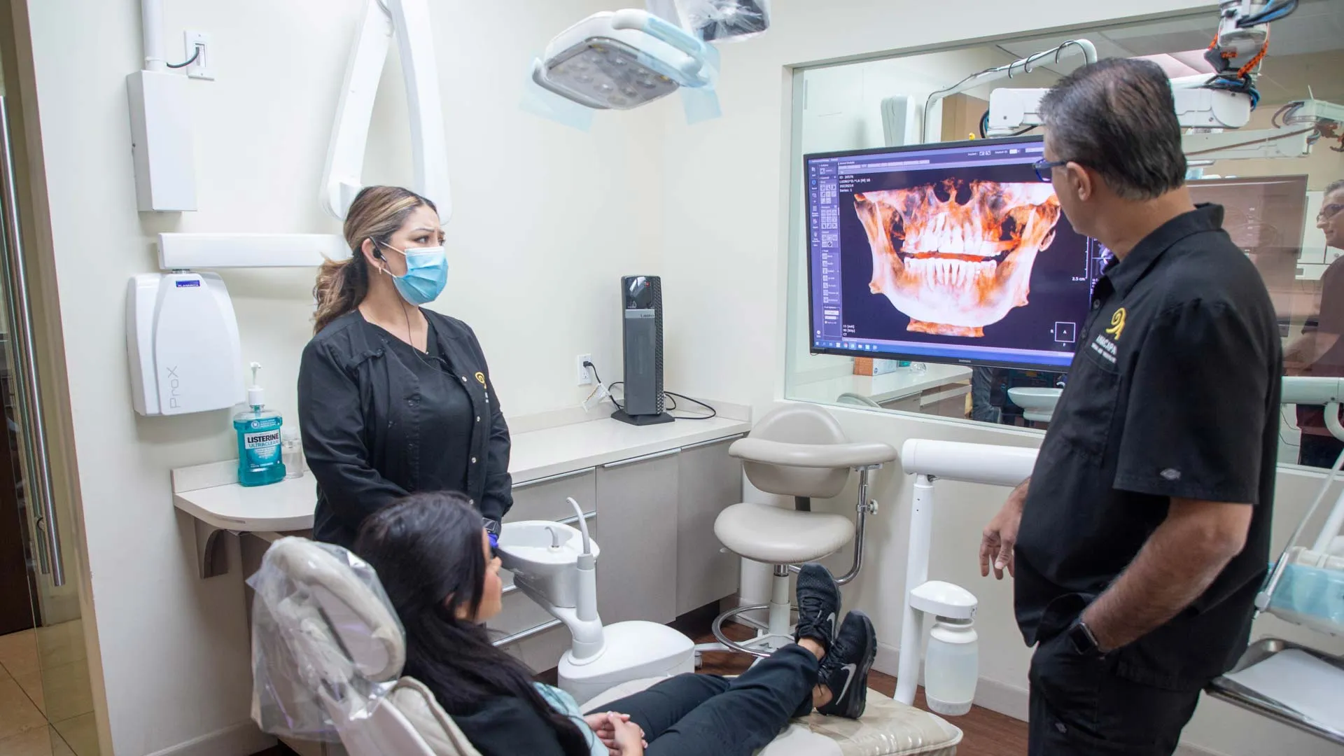 a doctor talking to a patient