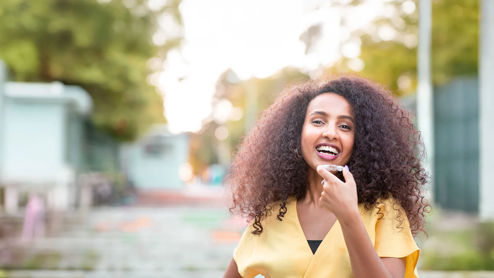 a woman with red hair