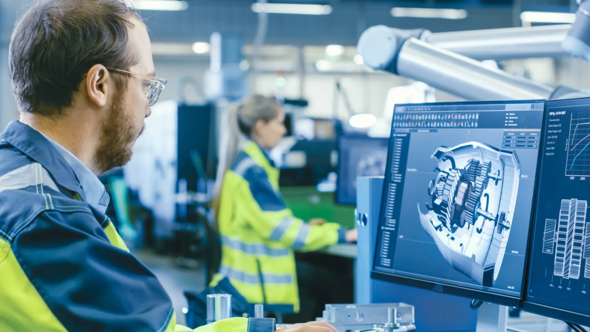 a person working on a computer