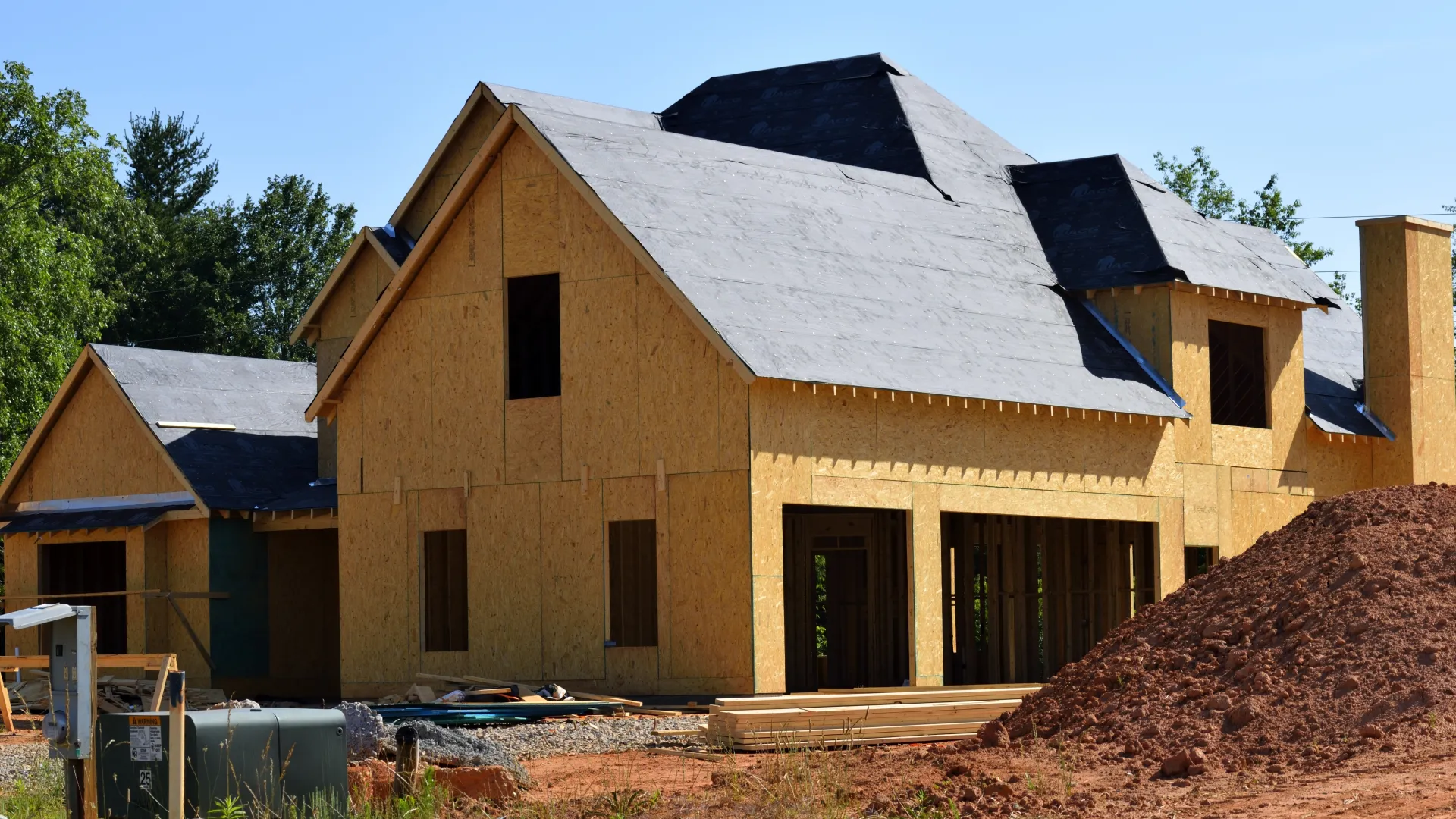 a house being built