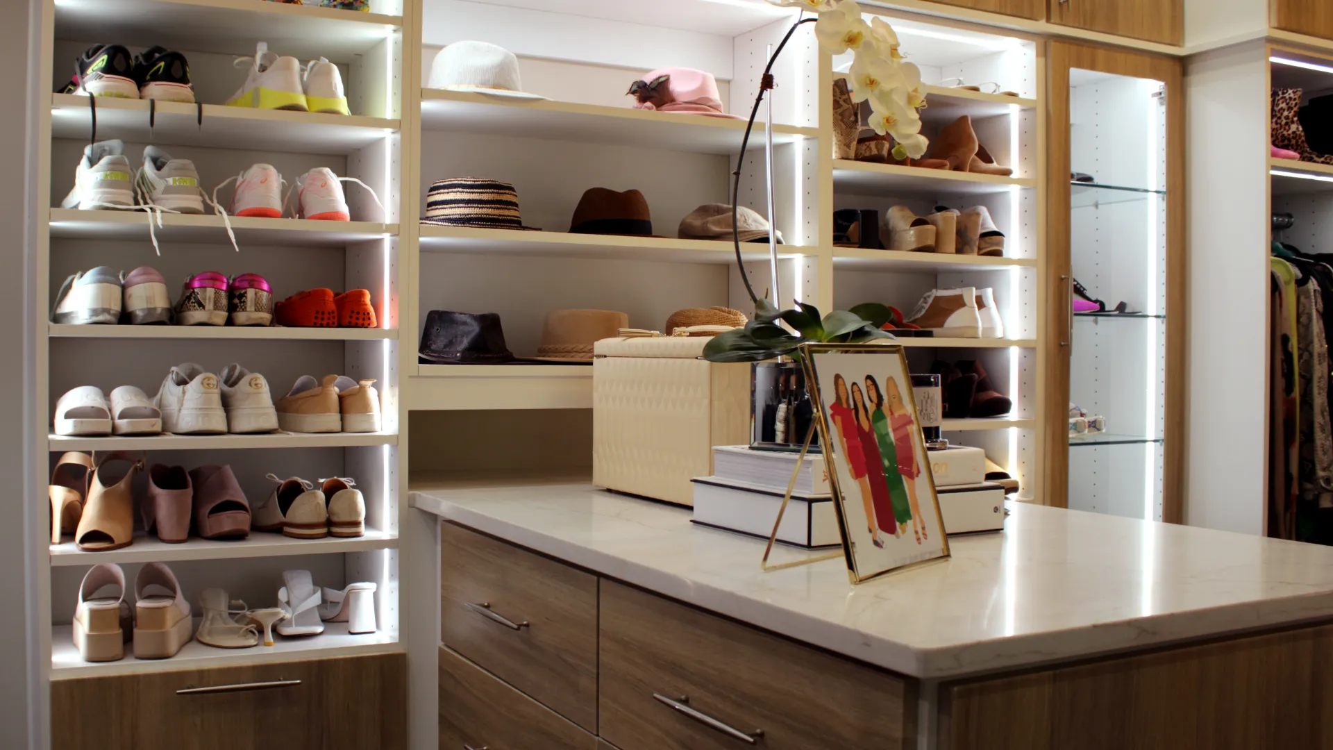 a kitchen with white cabinets