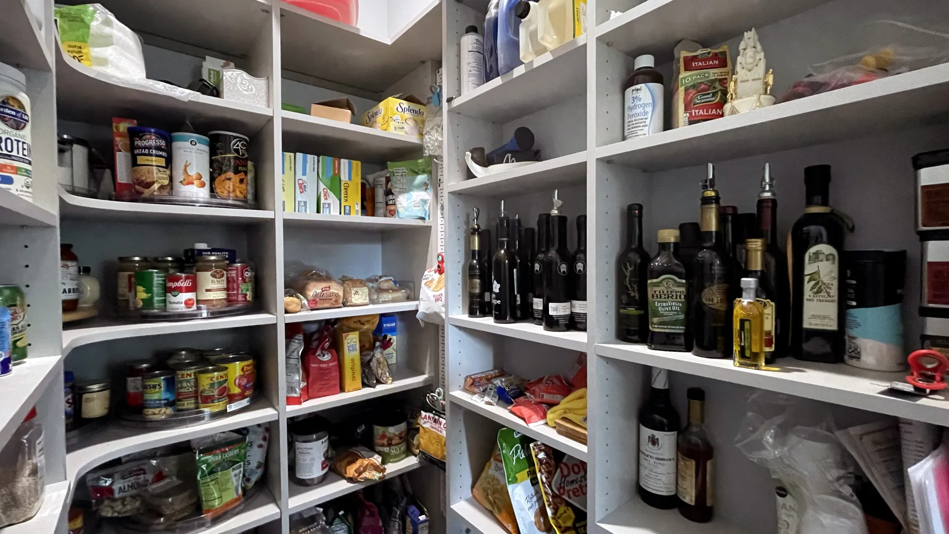 a refrigerator full of alcohol