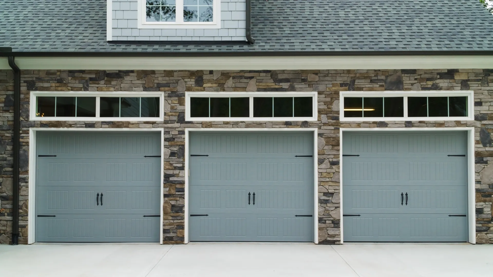 a house with garages