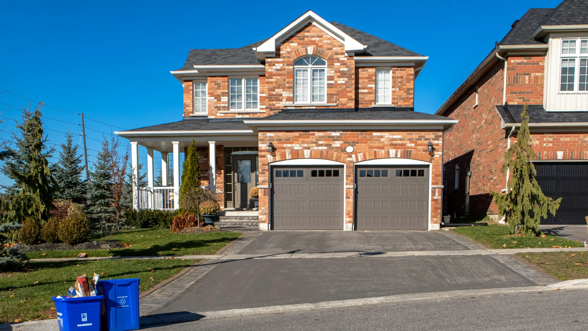 a large brick house