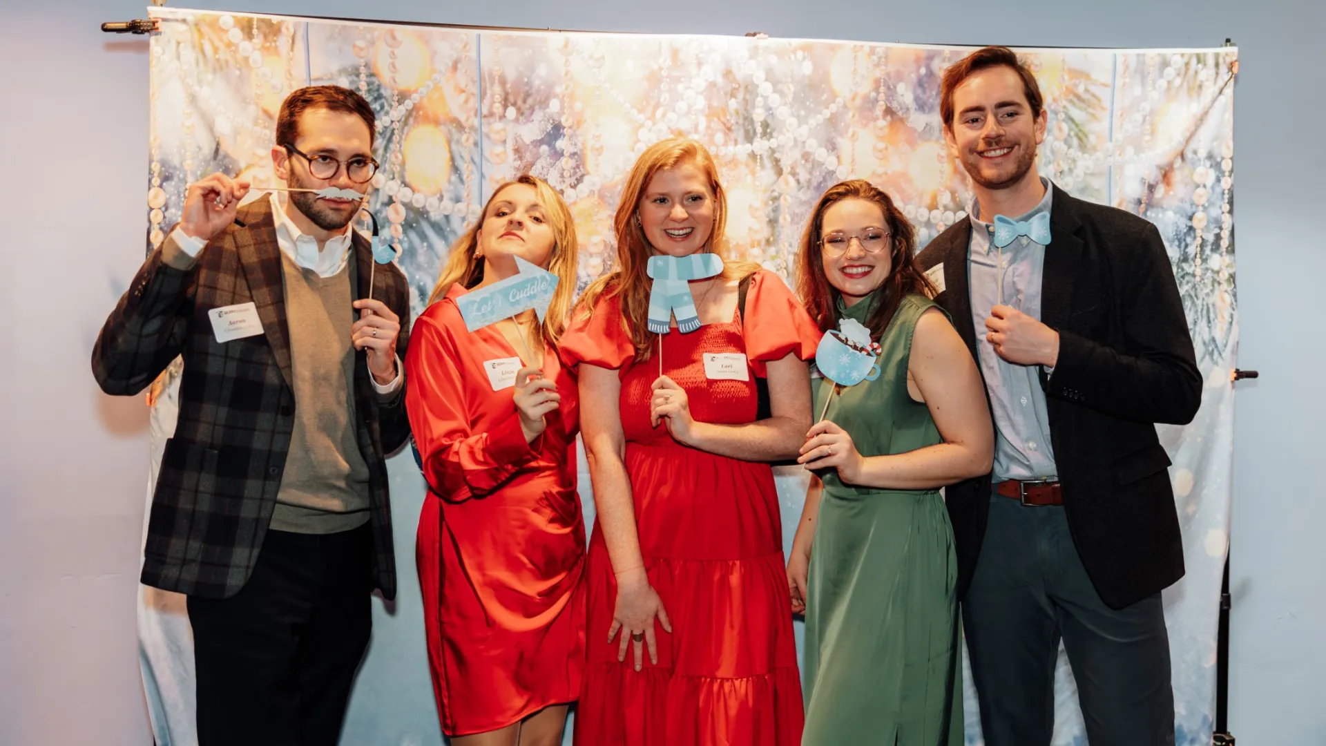 a group of people posing for a photo