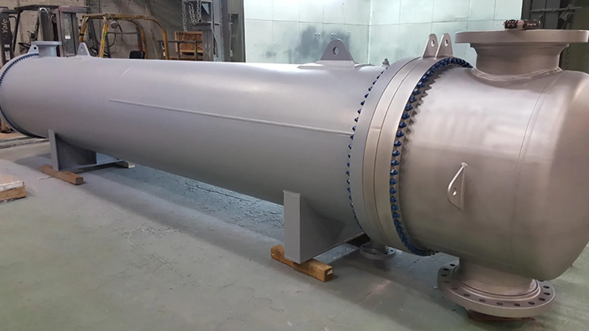 a large metal cylinder