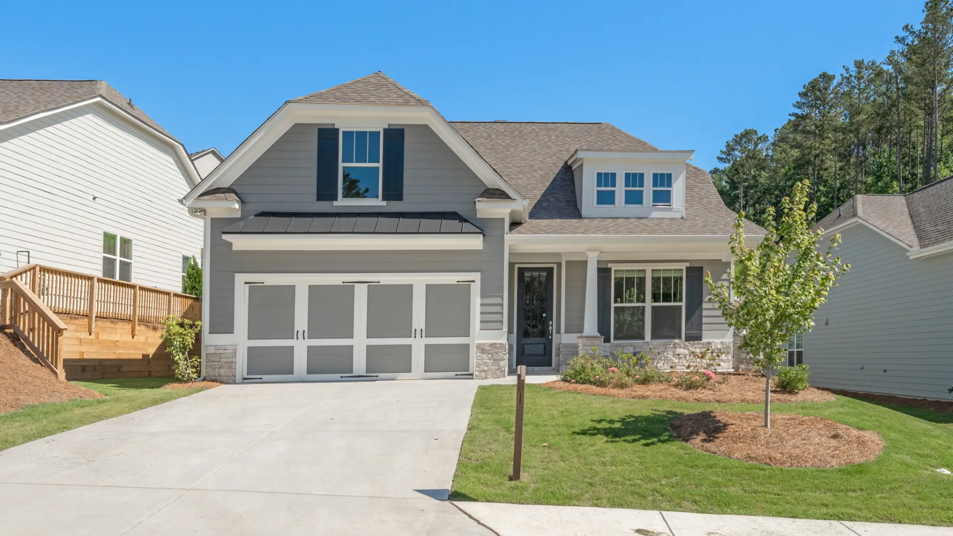 a house with a front yard