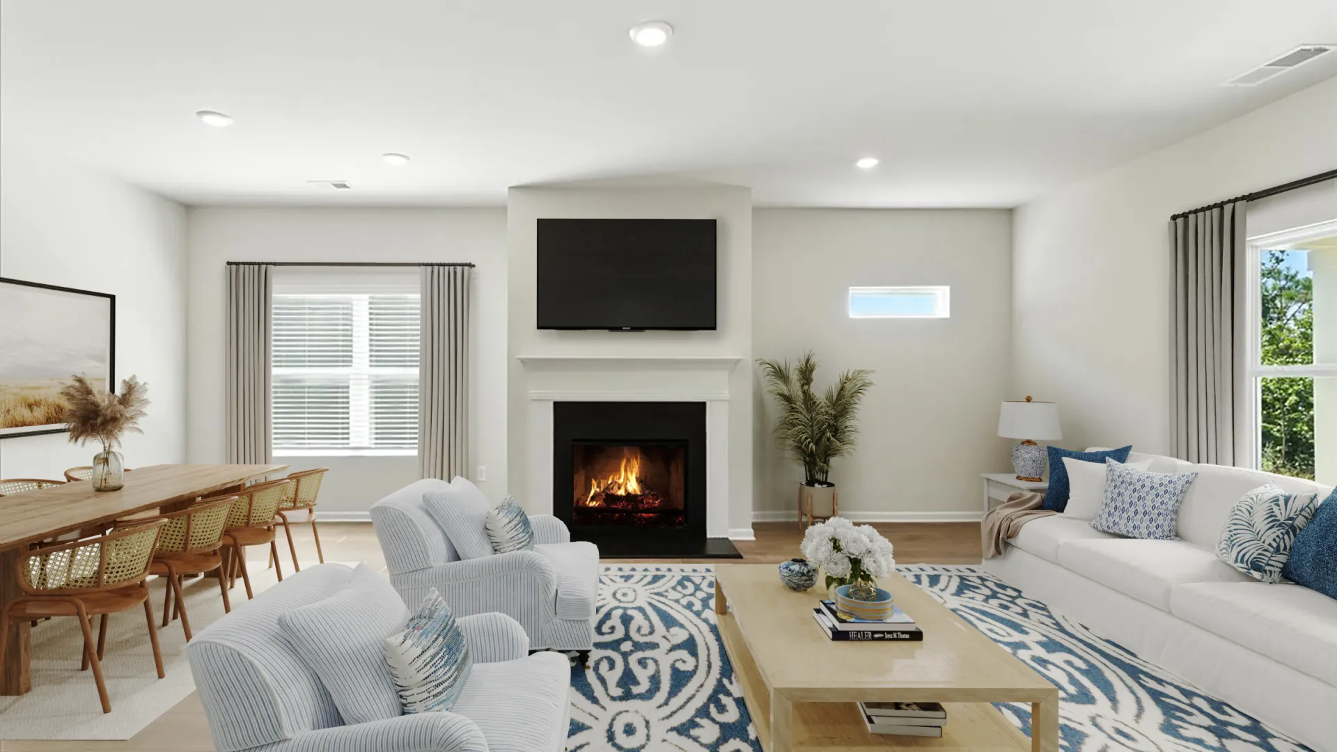 a house with a garage