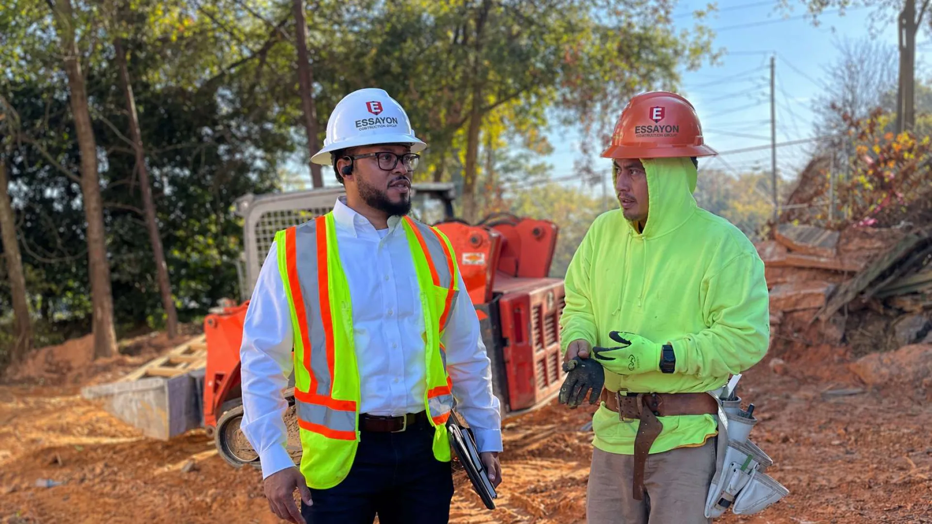 Veteran and Minority-Owned Essayon Construction Group CEO Israel Brown  on Jobsite