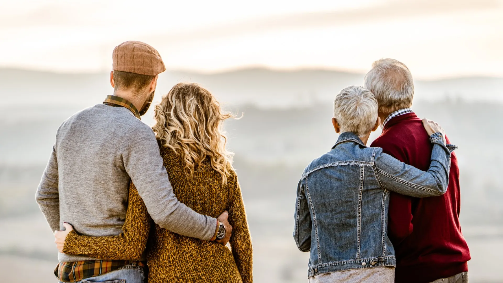 a group of people facing each other