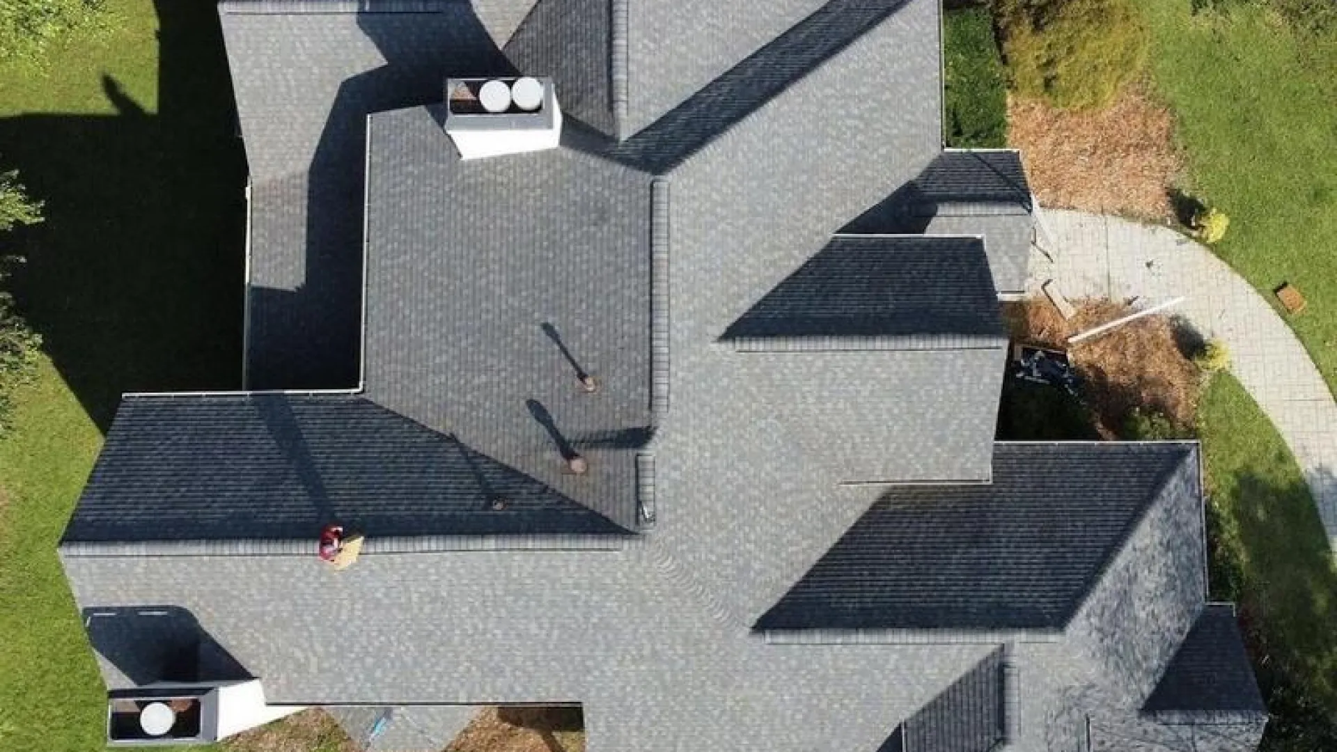 a house with a large driveway