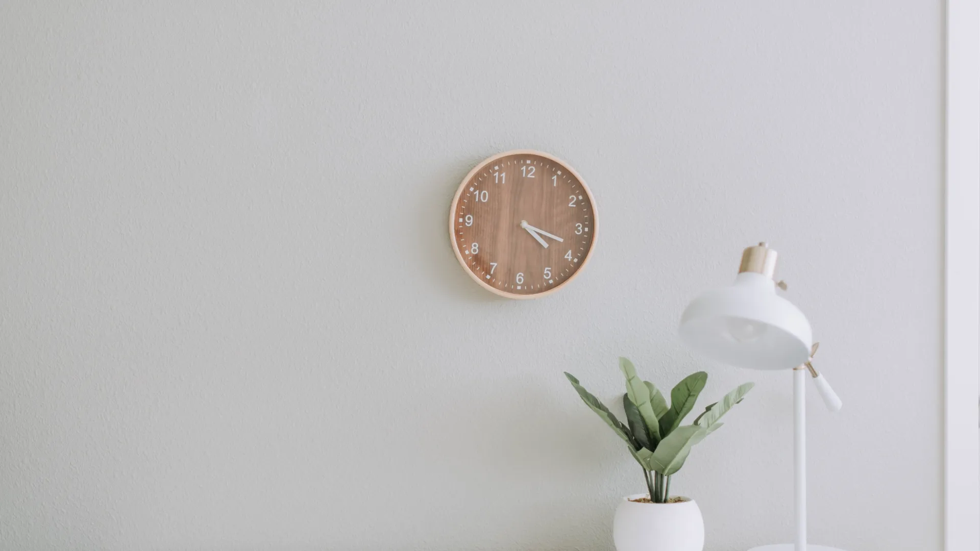 a clock on a wall