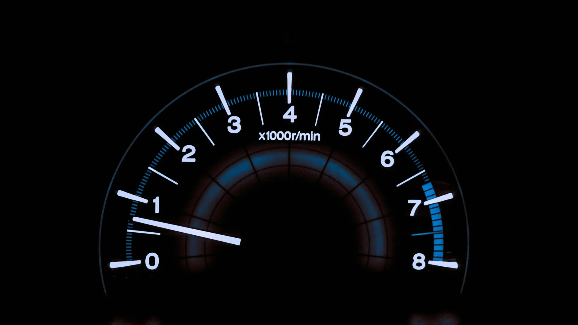 a black and silver speedometer