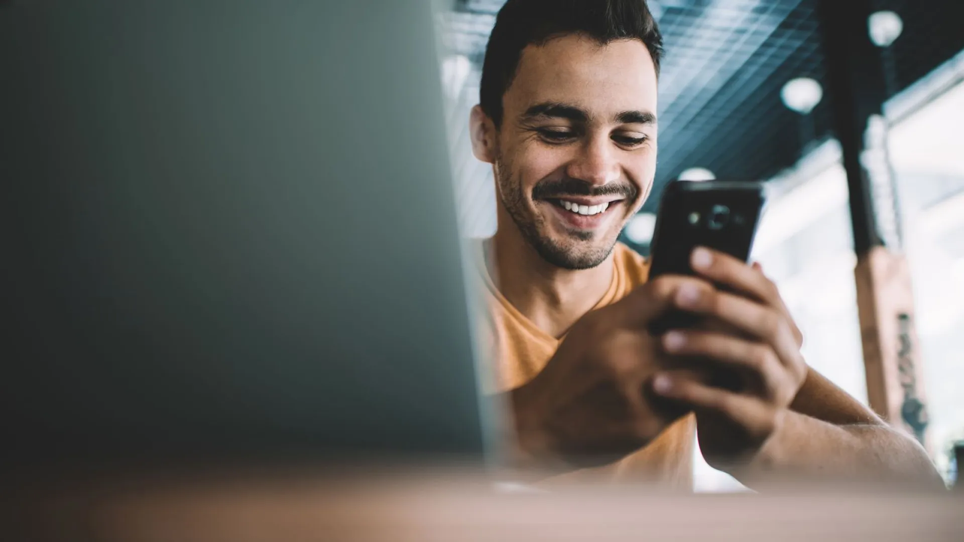 a person holding a phone