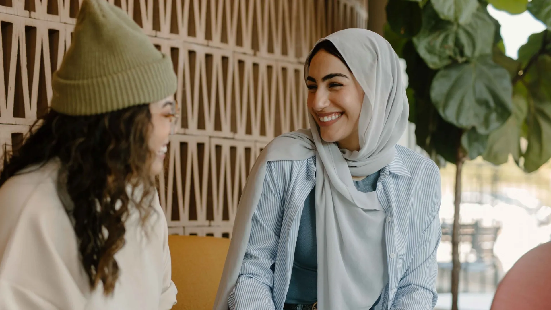 two women in hat and head covering