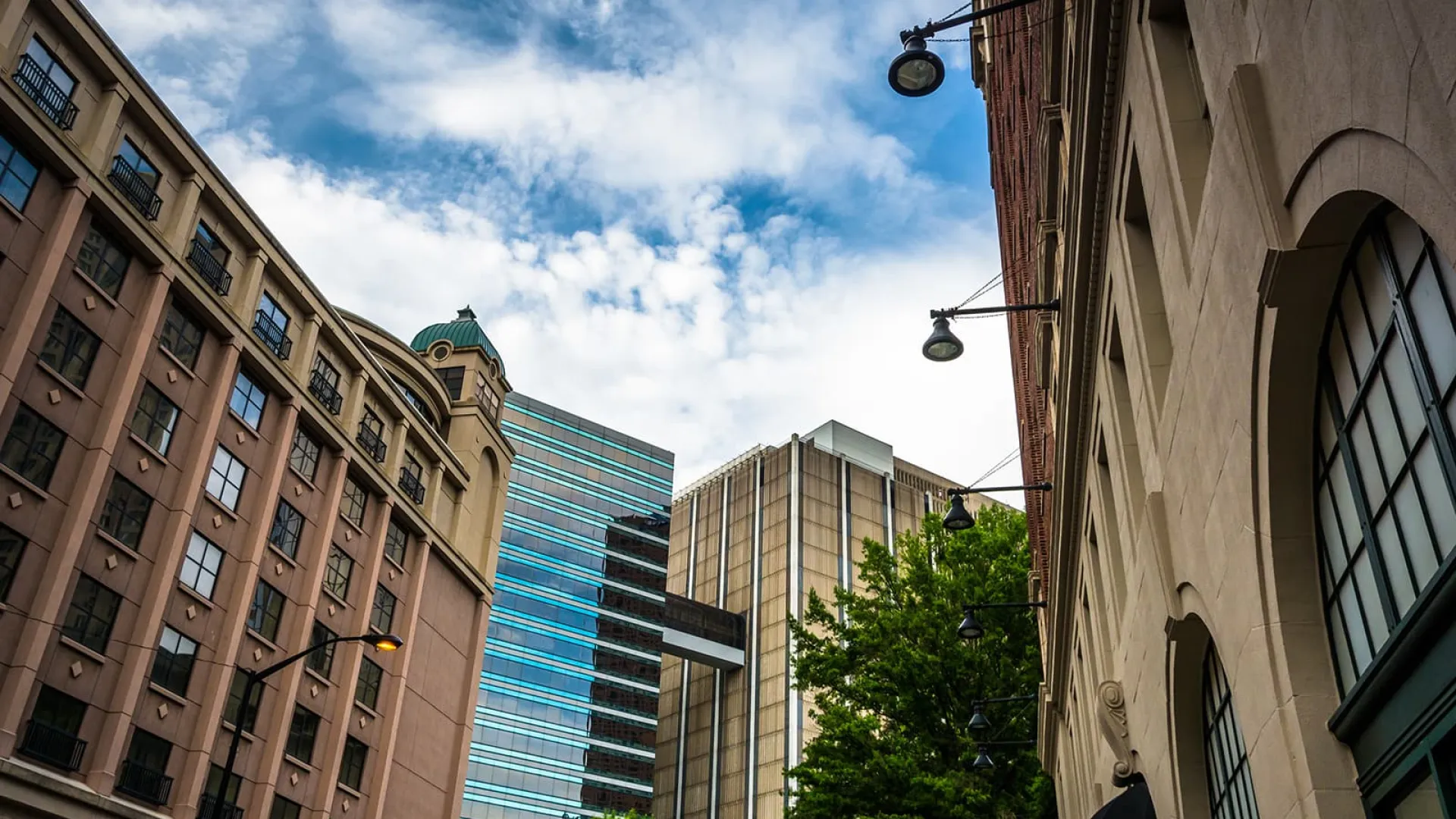 a street with buildings on both sides