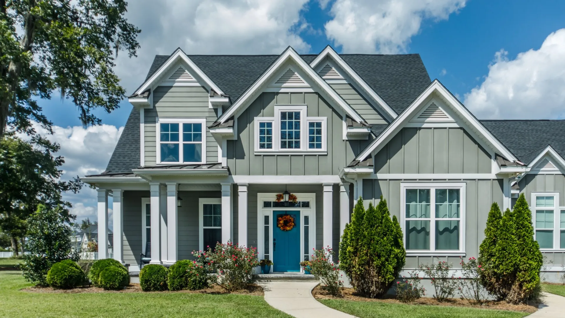 a house with a driveway