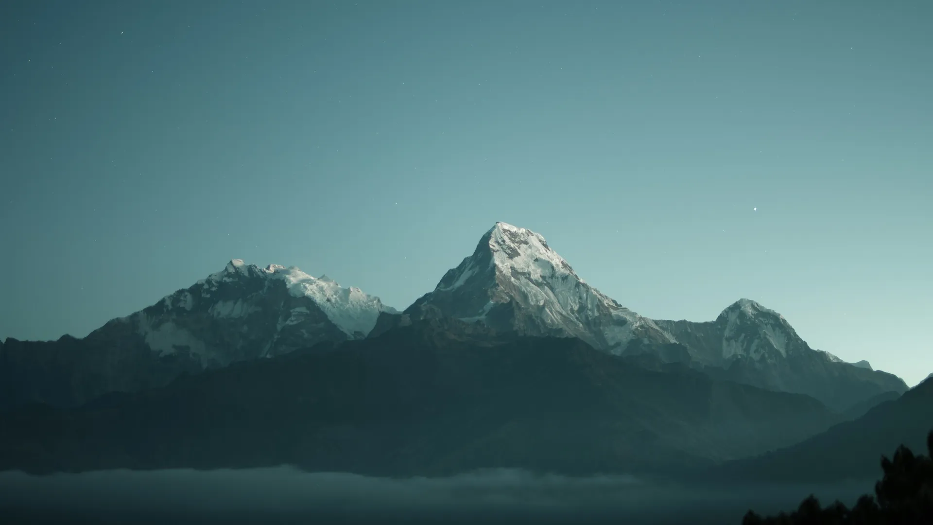 a mountain with snow