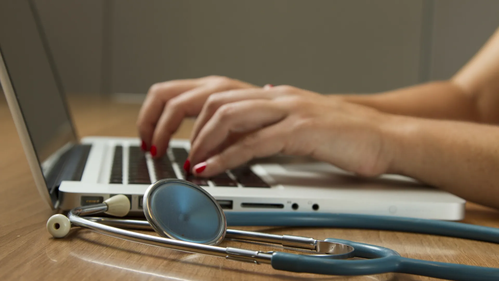 a person using a laptop