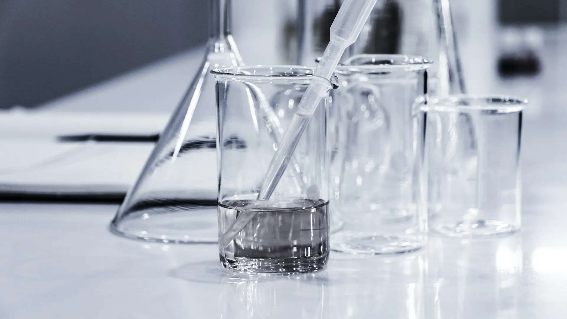 a glass of water on a table