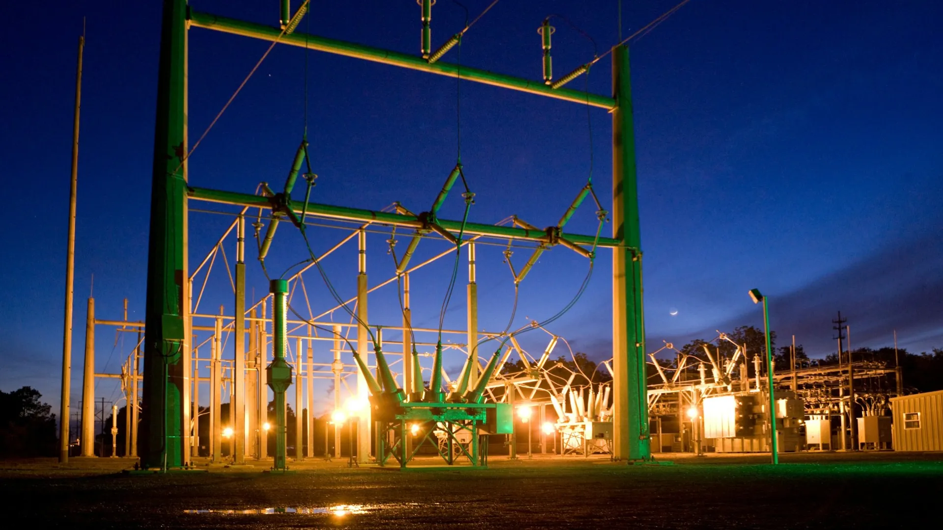 a large green and yellow roller coaster