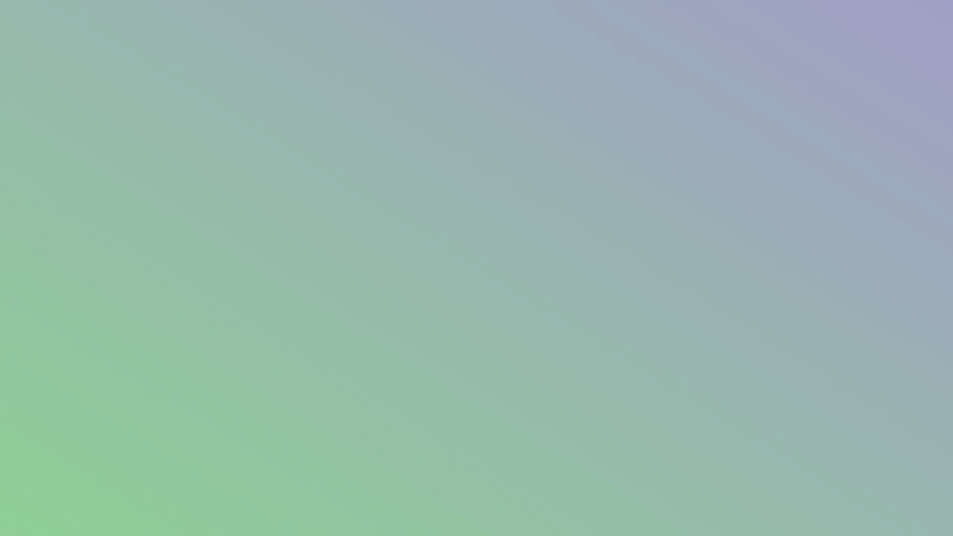 Gradient background transitioning smoothly from green to blue and purple hues.