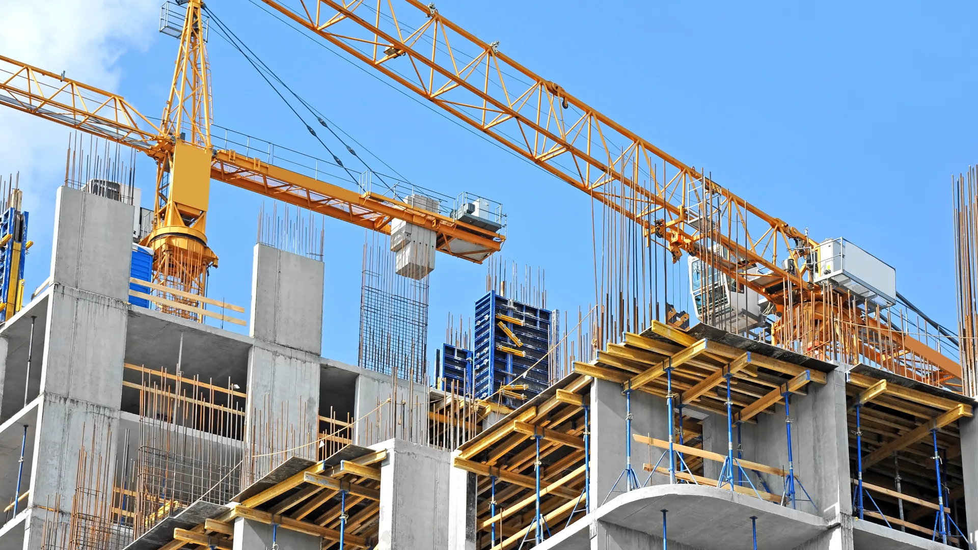 a large crane at a construction site