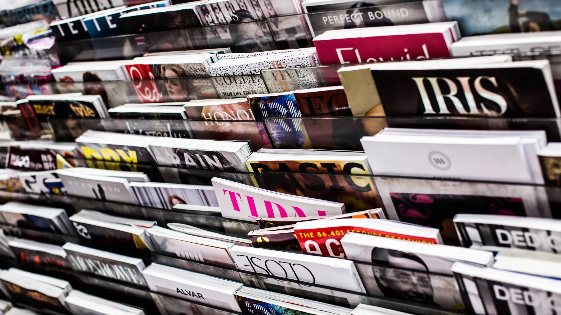 a stack of flyers on a table