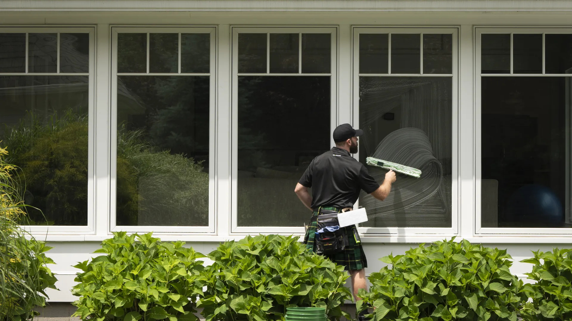 a man holding a frisbee