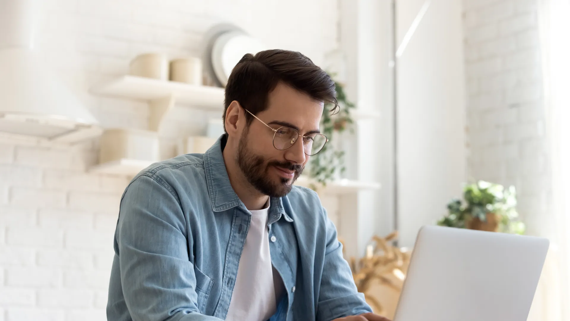a person using a laptop