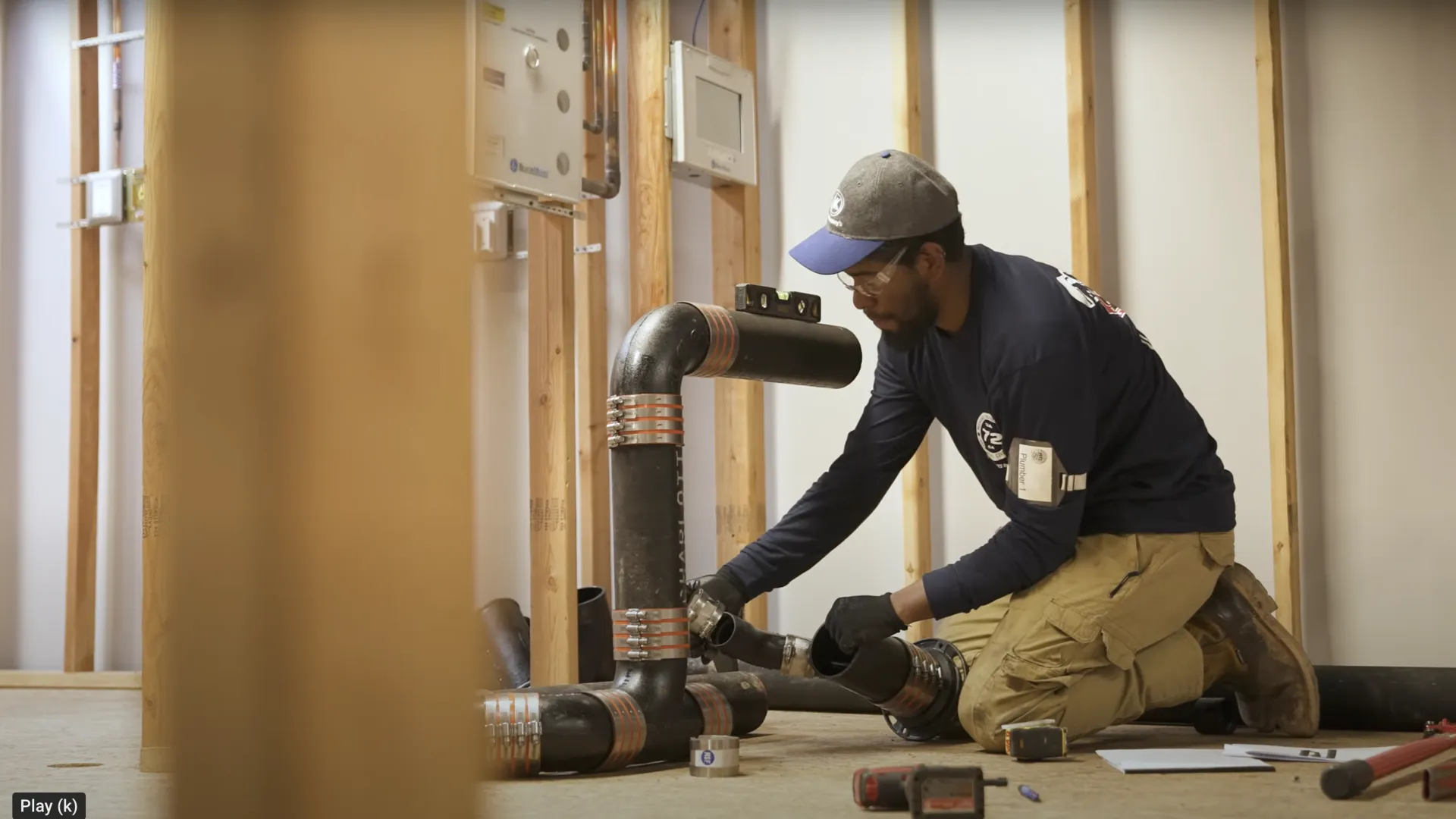 a man working on a machine