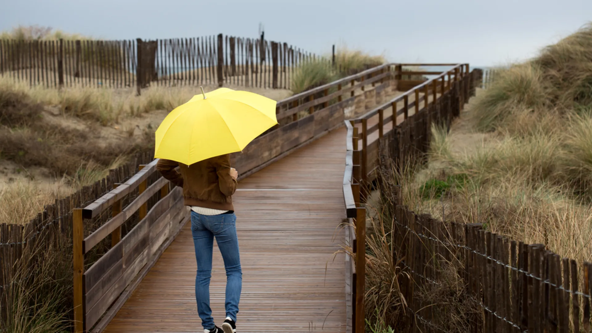 Woman with umbrella