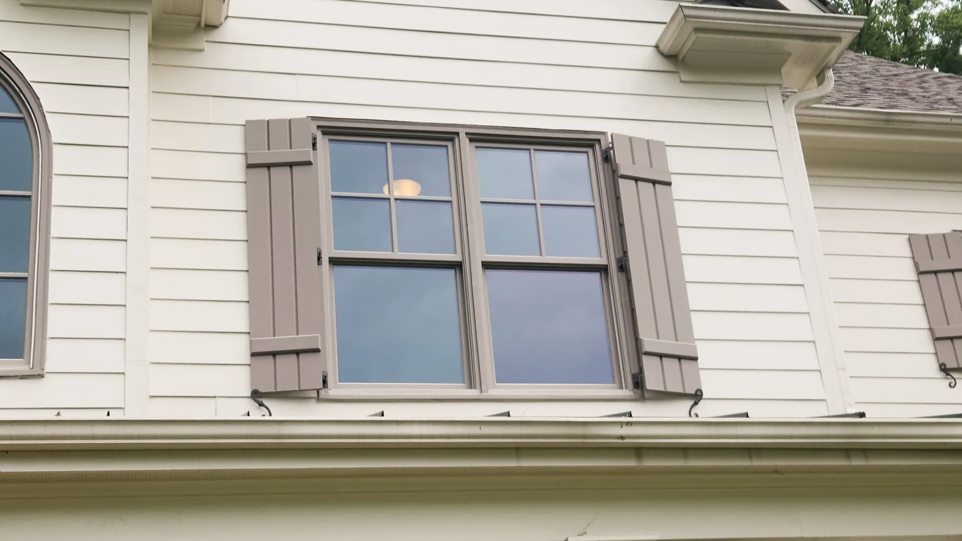 a window on a building