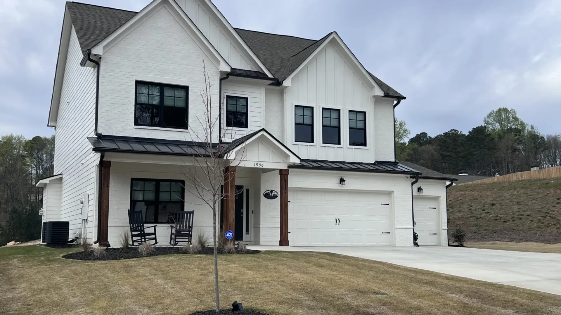 a house with a garage
