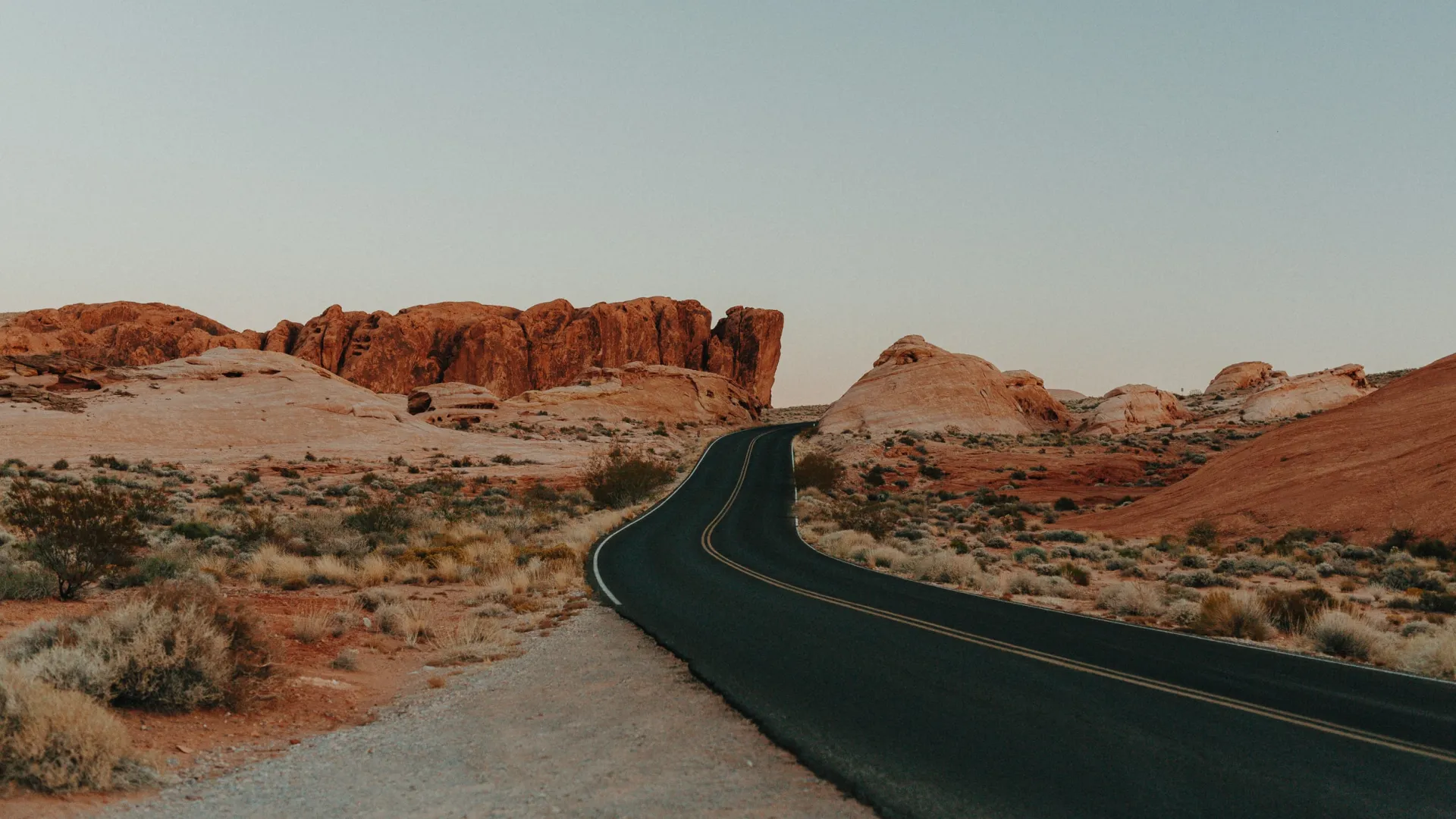 a road in the desert