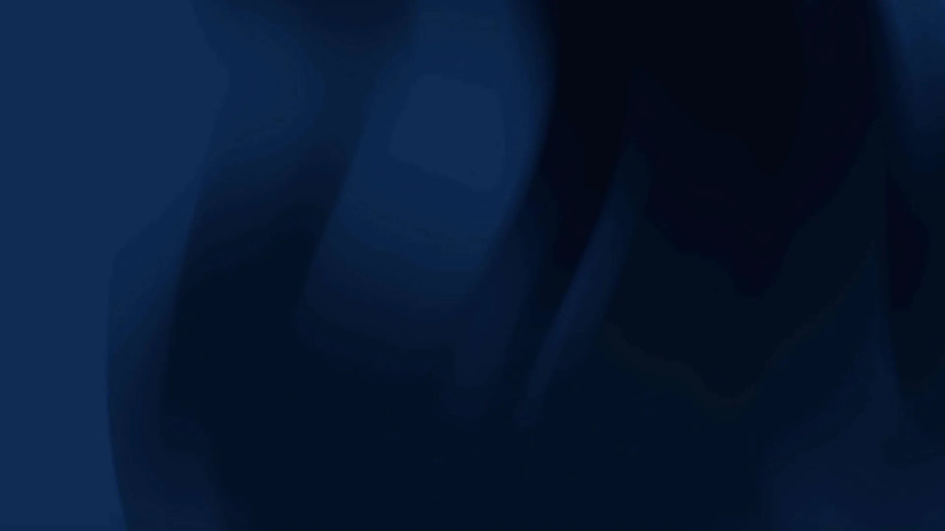 Abstract dark blue gradient background with smooth flowing shapes and shadows.