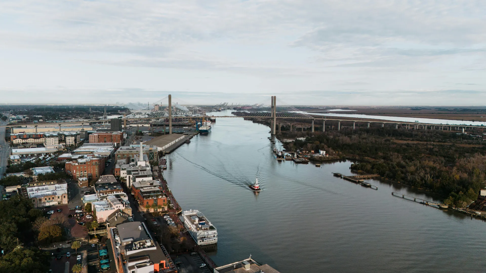 Memorial Bridge in Savannah Georgia