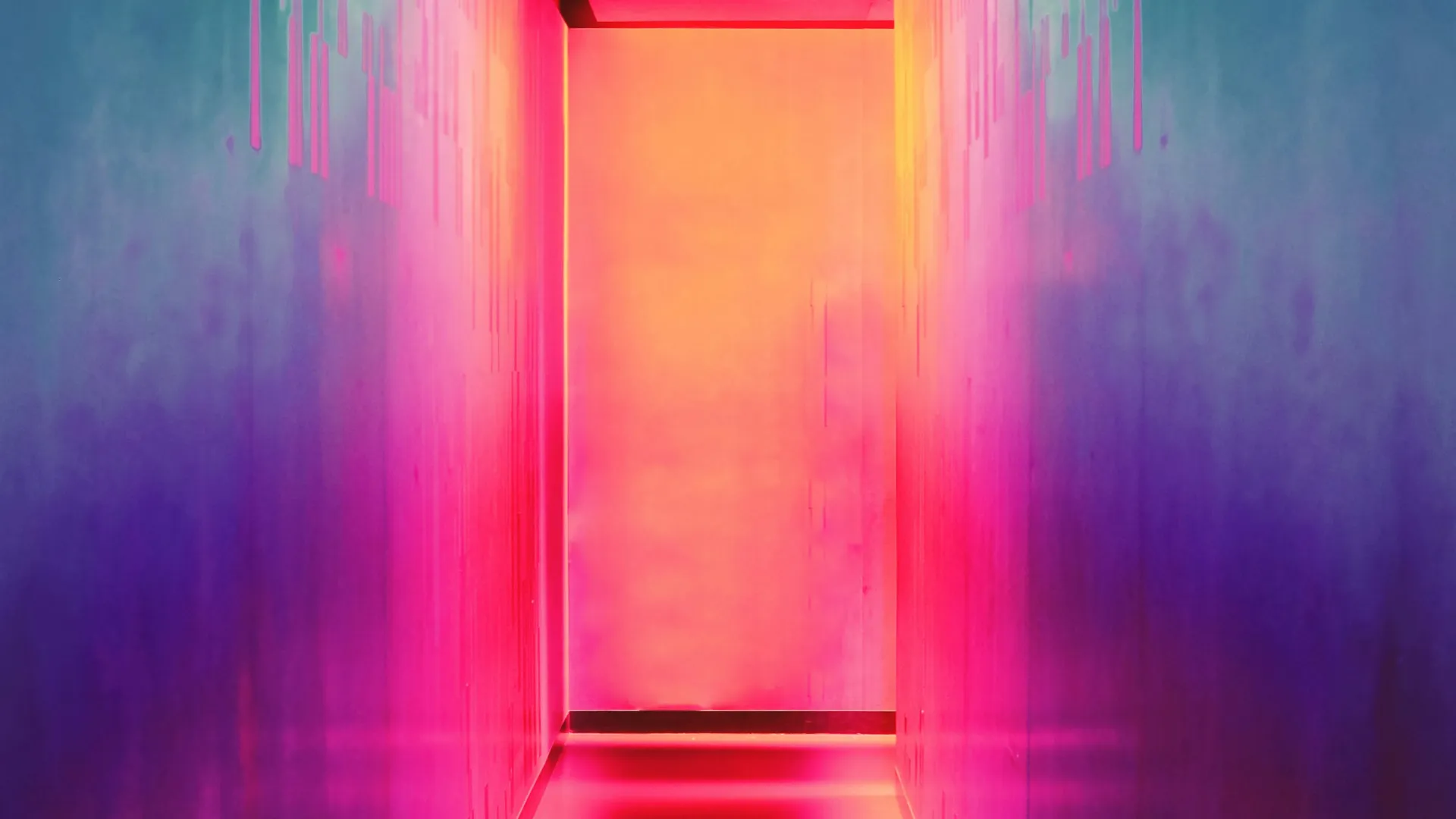 a red light in a dark room