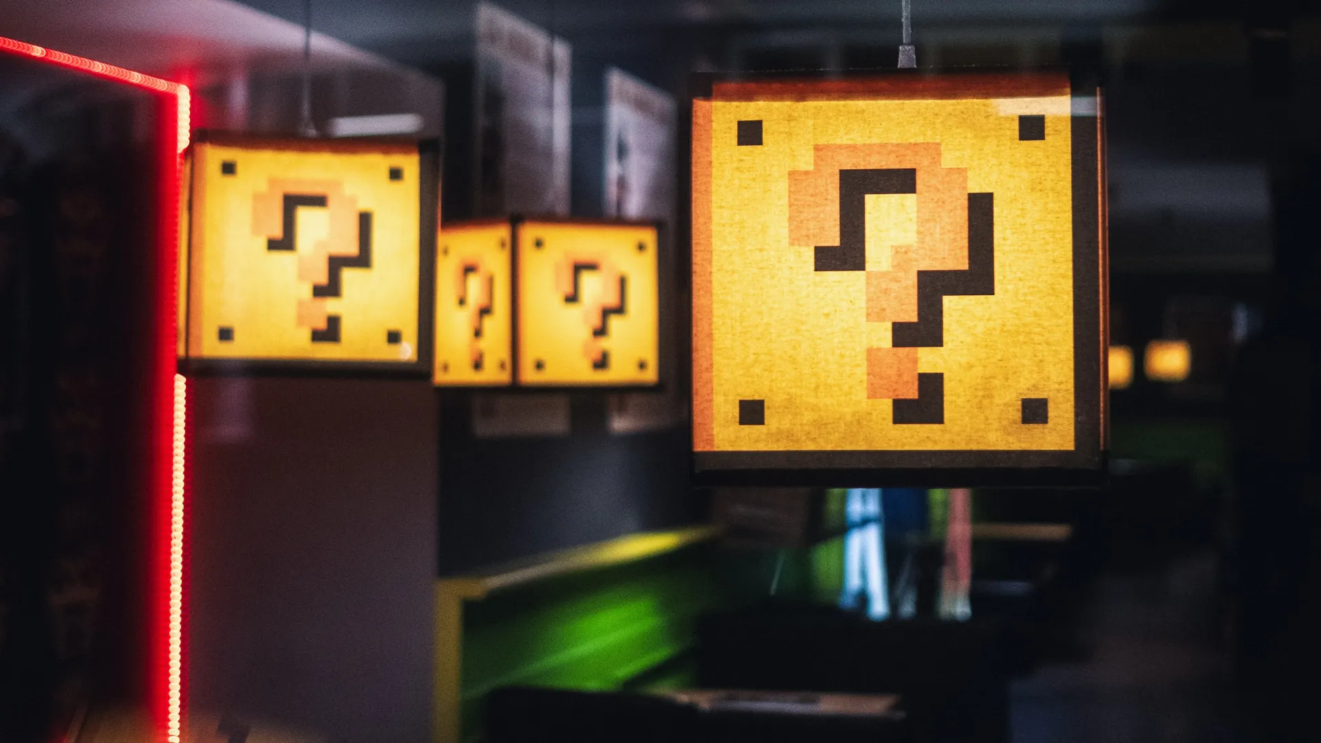 a group of signs on a wall