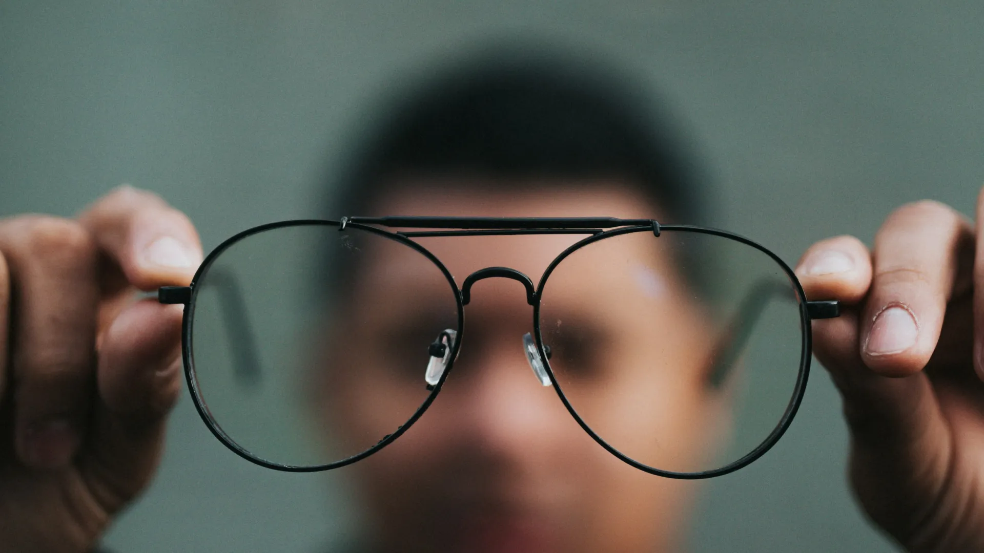 a person wearing glasses