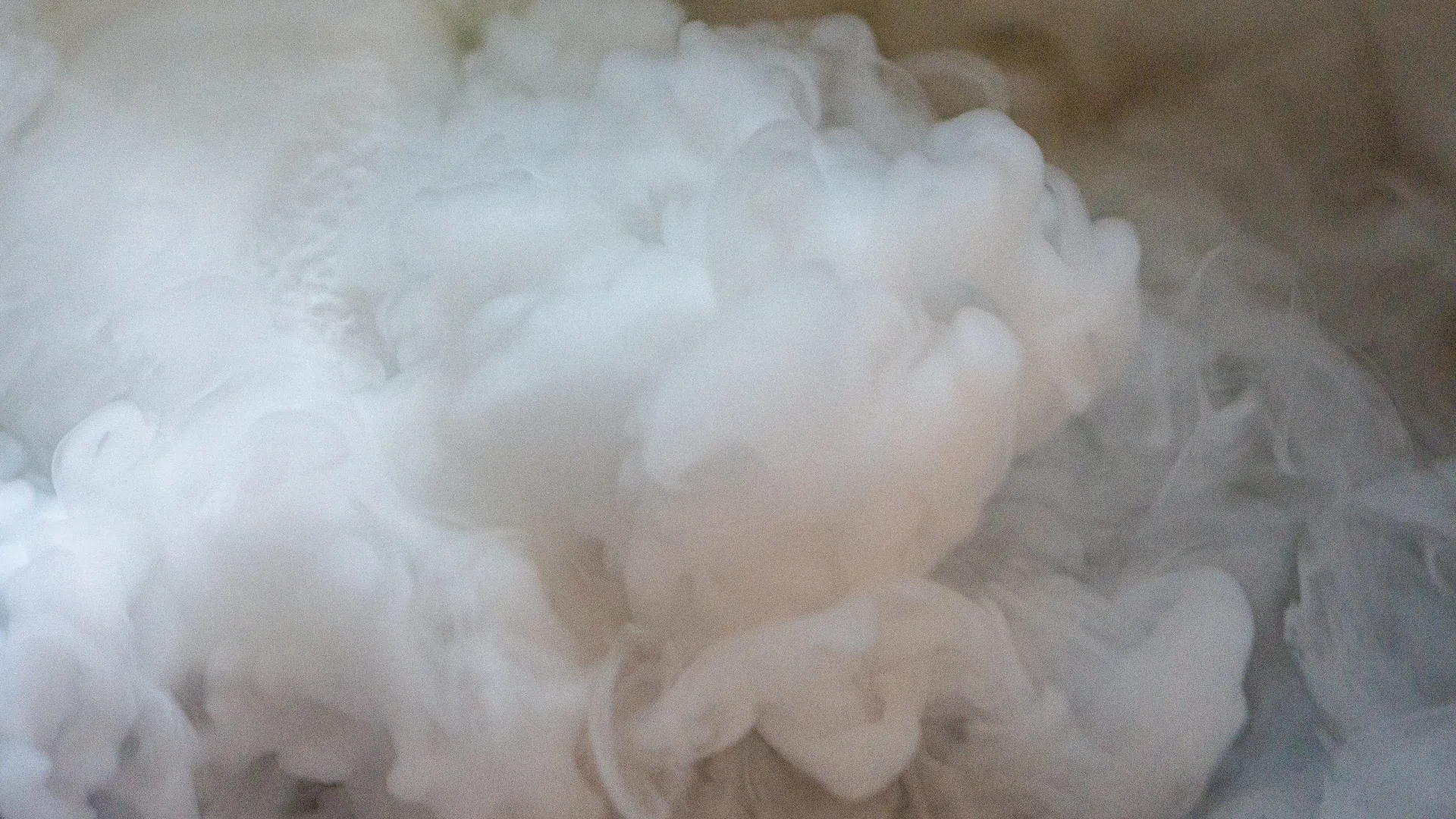 a picture of dry ice being made