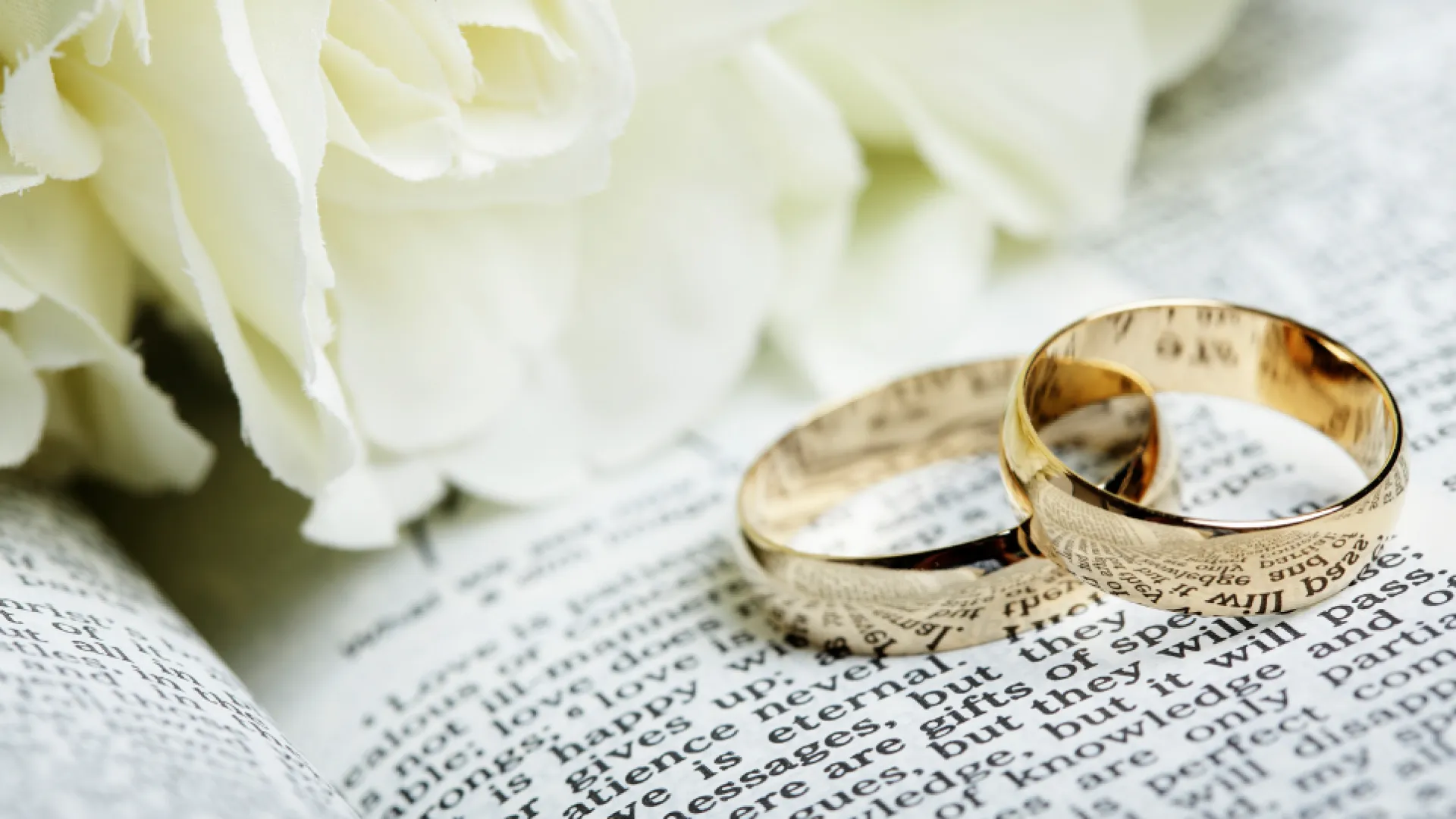 a ring on a book