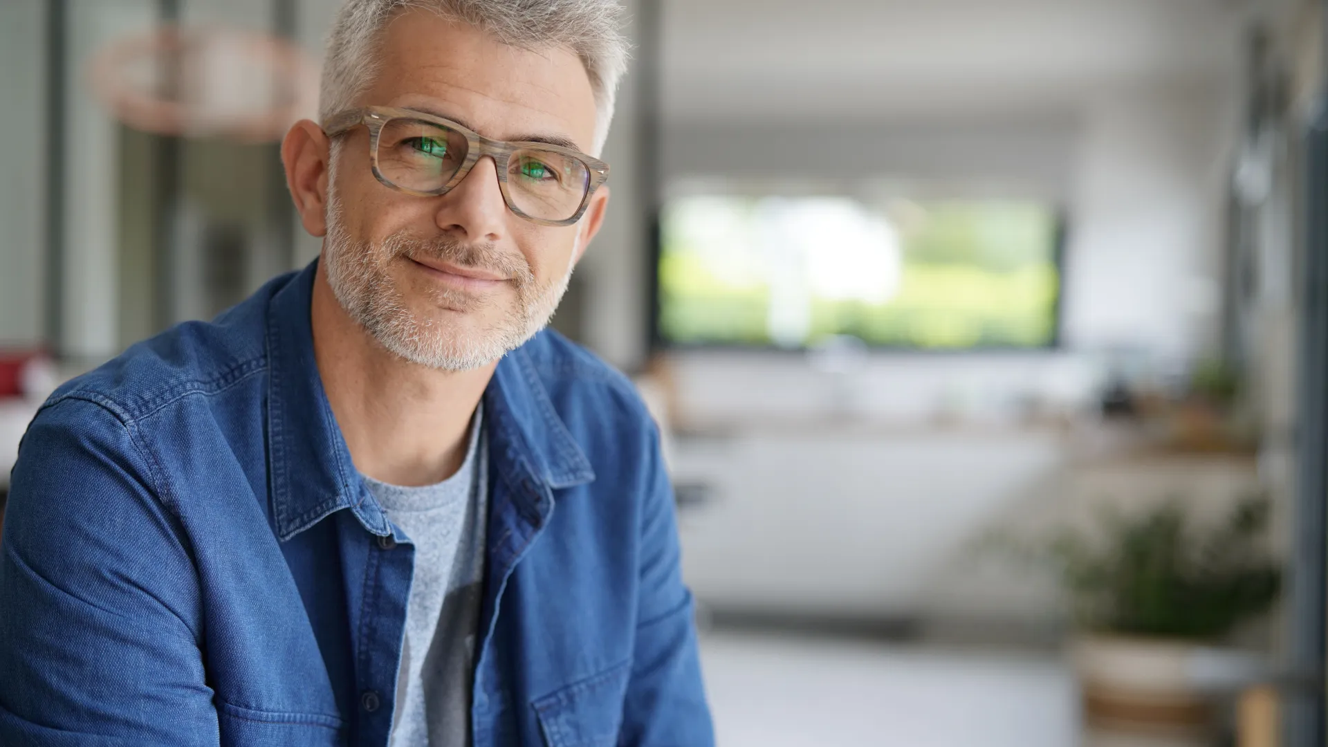 a man smiling for the camera