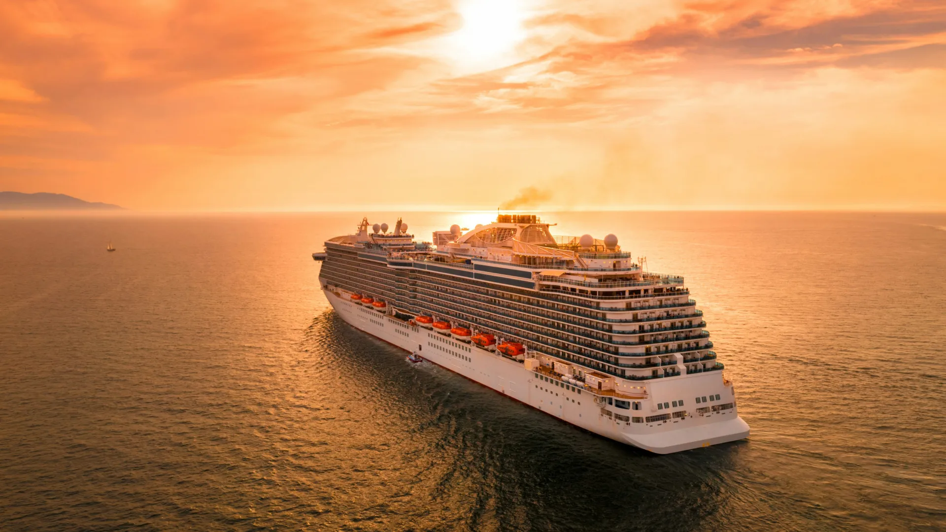 a large ship on the water